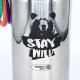 Edelstahl-Trinkflasche "Stay Wild" isoliert 500 ml matt inkl. Teesieb und Naturbürste